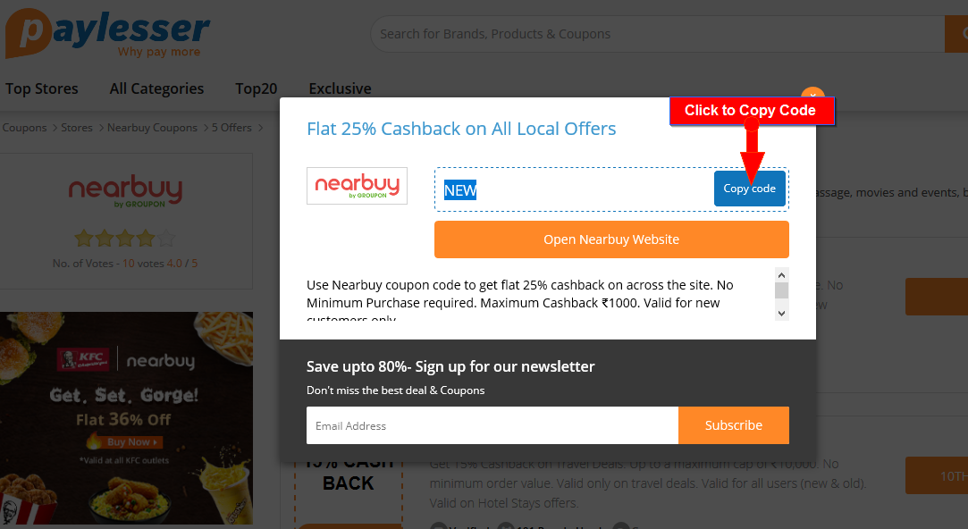 Nearbuy Coupon Code
